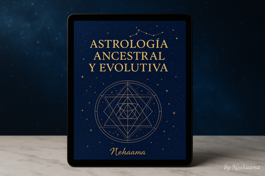 Ebook Astrología Ancestral y Evolutiva: guía espiritual para interpretar tu carta natal, nodo norte y quirón en el desarrollo personal y expansión de consciencia.
